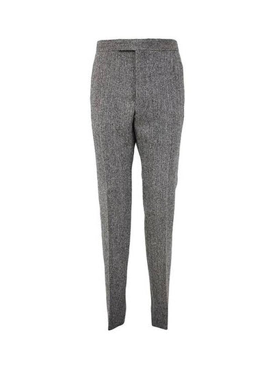 Men's Herringbone Backstrap Straight Pants Grey - THOM BROWNE - BALAAN 2