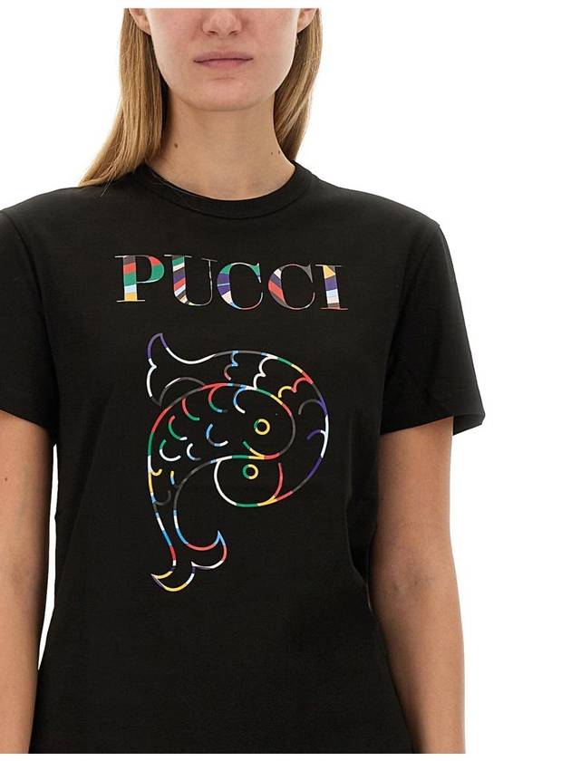 Pucci T-Shirt With Logo - EMILIO PUCCI - BALAAN 4