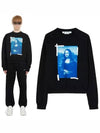 Mona Lisa Over Sweatshirt Black - OFF WHITE - BALAAN.