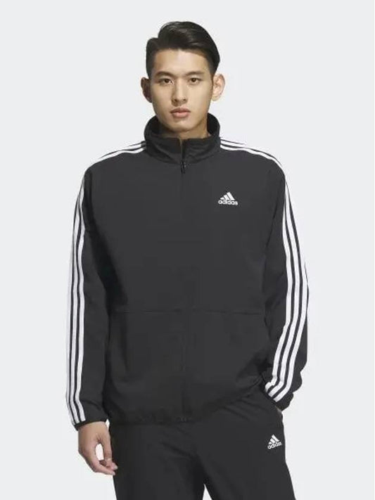 3S Regular Fit Light Woven Track Jacket Black - ADIDAS - BALAAN 2