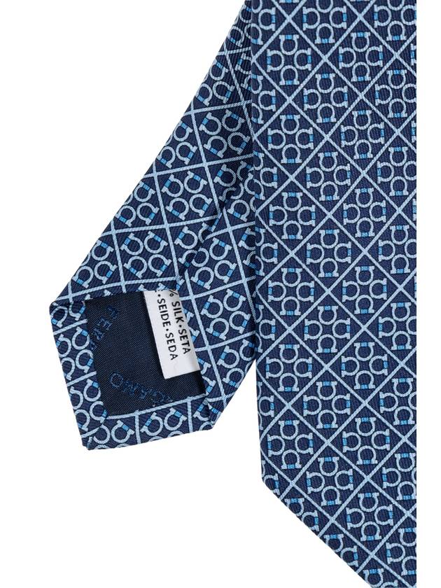 FERRAGAMO Silk Tie, Men's, Blue - SALVATORE FERRAGAMO - BALAAN 4