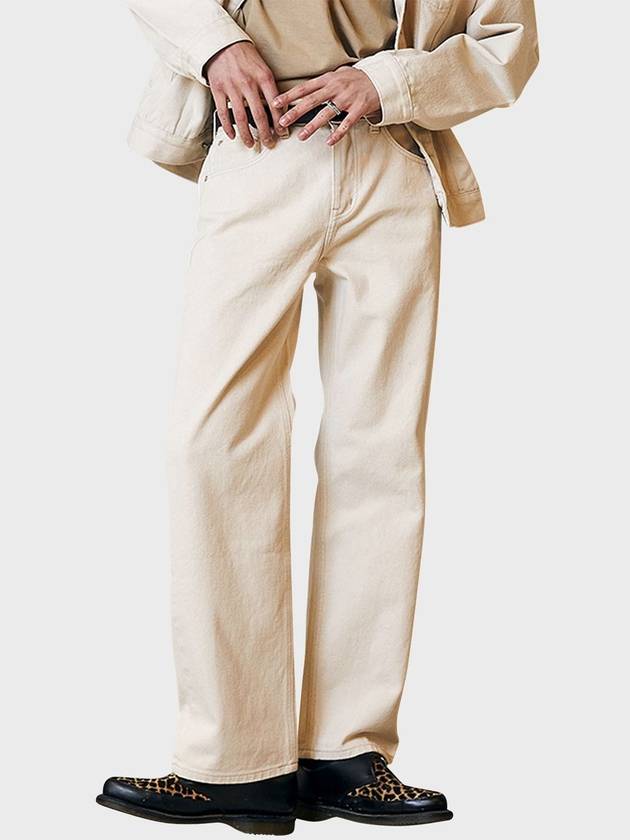 Cream ecru wide pants - PHILOGRAM - BALAAN 1