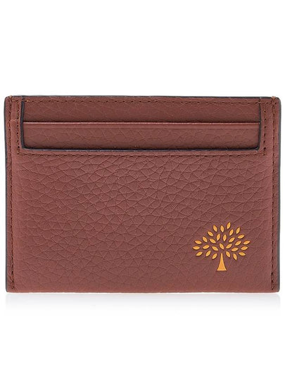 Embossing Card Wallet Brown Orange - MULBERRY - BALAAN 2