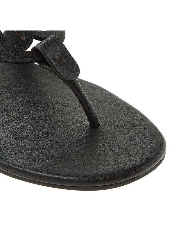 Miller Soft Leather Flip Flops Perfect Black - TORY BURCH - BALAAN 10