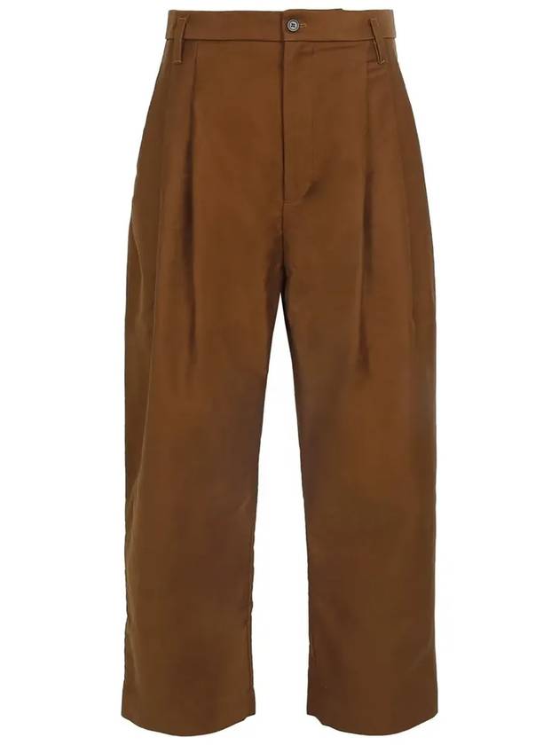 Rust Brown 6 Pleated Pants SS22P42RUSTCOT RUSTBROWN - HED MAYNER - BALAAN 1