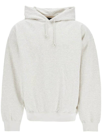 light grey cotton and recycled polyester hoodie for men - Y-3 - BALAAN 1