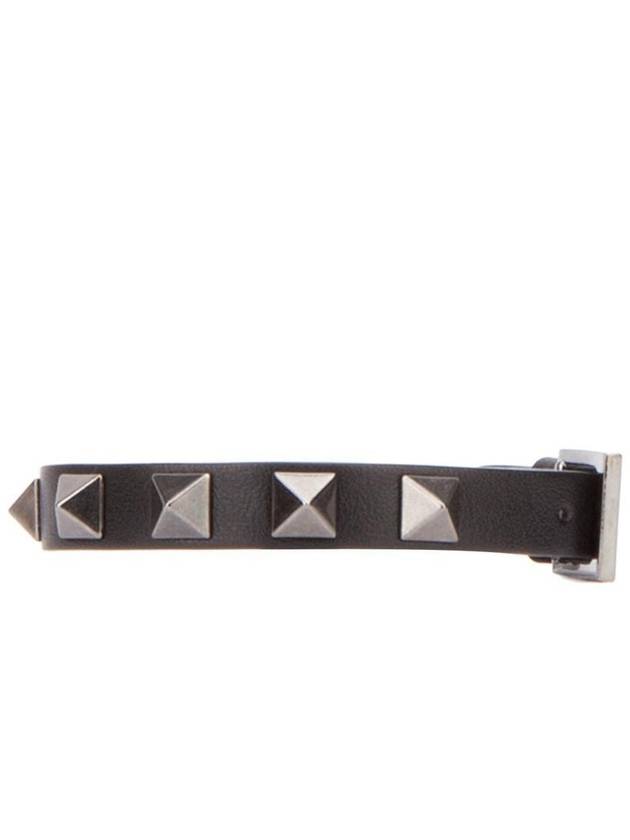 Rockstud leather bracelet bracelet blue black MY2J0801VH3 - VALENTINO - BALAAN 3