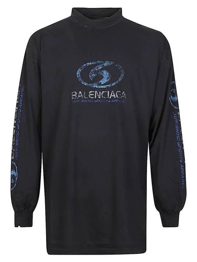 Surfer Long Sleeve T-Shirt Grey - BALENCIAGA - BALAAN 1