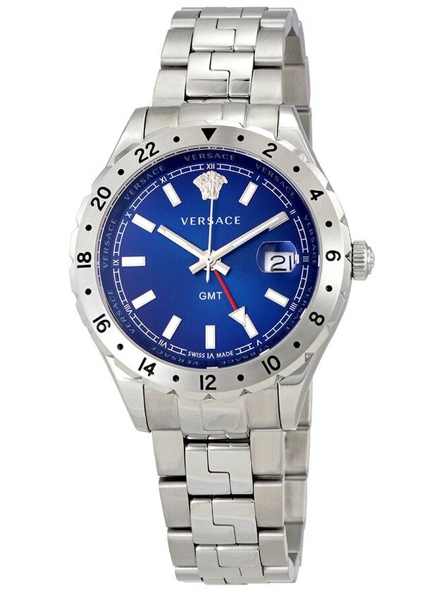 Versace Hellenyium GMT Blue Dial Men's Watch V1101 0015 - VERSACE - BALAAN 1