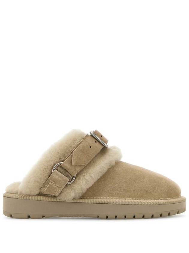 Chubby Shearling Suede Mule Hunter - BURBERRY - BALAAN 2