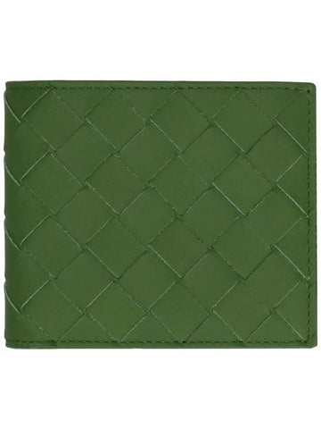 Intrecciato Bifold Half Wallet Avocado - BOTTEGA VENETA - BALAAN 1