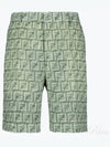 FF Print Shorts Green - FENDI - BALAAN 2