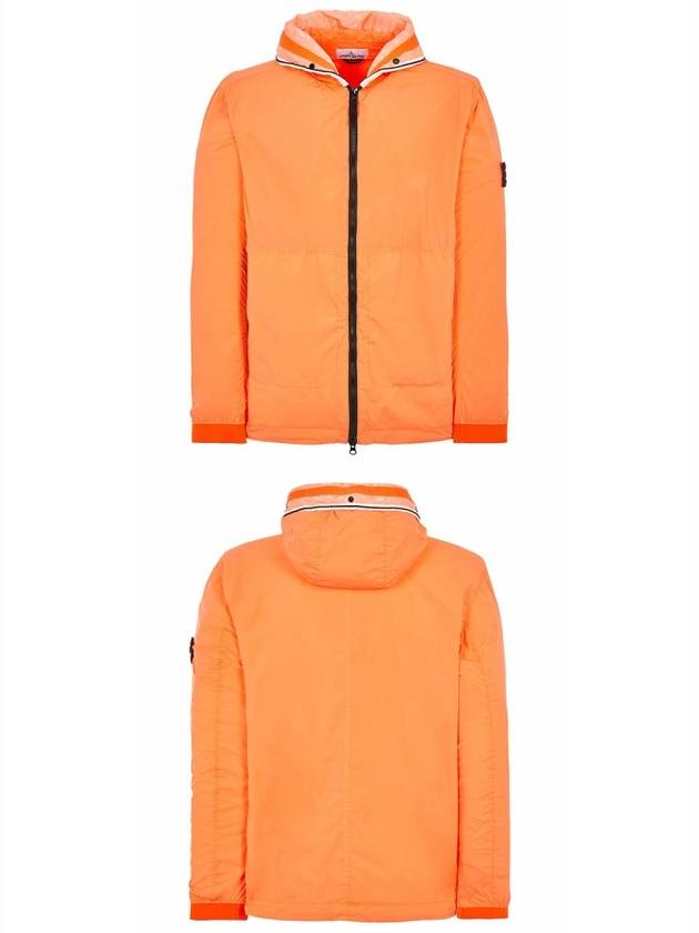 Wappen Patch Skin Touch Nylon Hooded Jacket Orange - STONE ISLAND - BALAAN 5