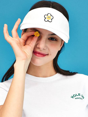 Daisy Patch Sun Visor White MCSS24SPT2WH - MACKY - BALAAN 1