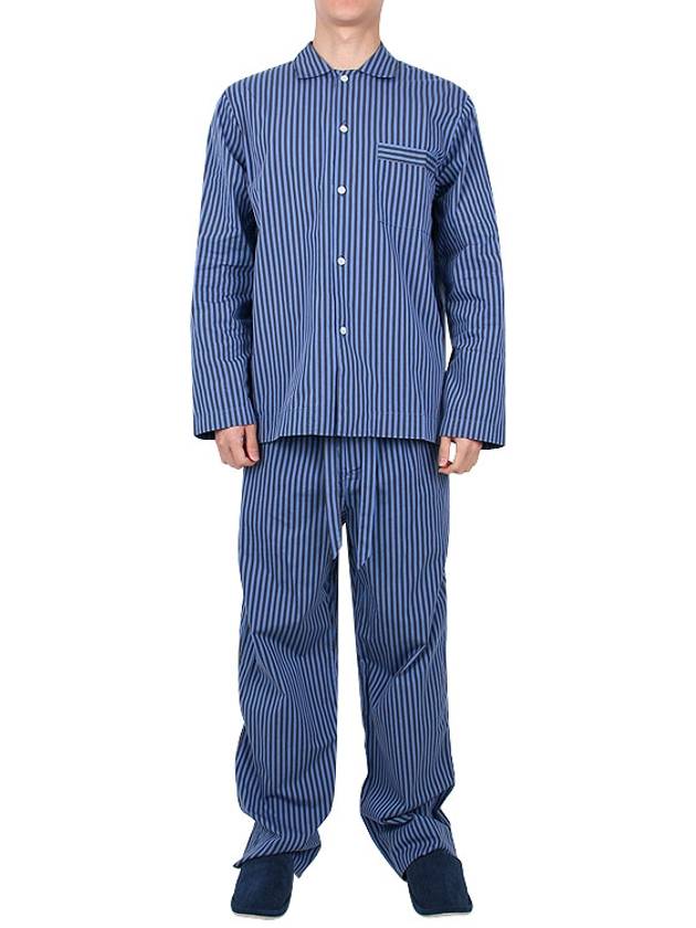 Poplin Striped Pajamas Long Sleeve Shirt - TEKLA - BALAAN 5