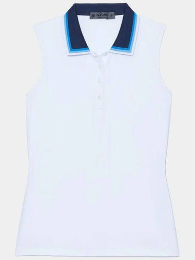 Women Detail Collar Sleeveless Polo G4LS23K860D SNO - G/FORE - BALAAN 1