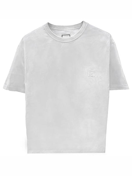 Dimont Men s Metallic Embossed Back Logo Short Sleeve White W241TS08701W - WOOYOUNGMI - BALAAN 2