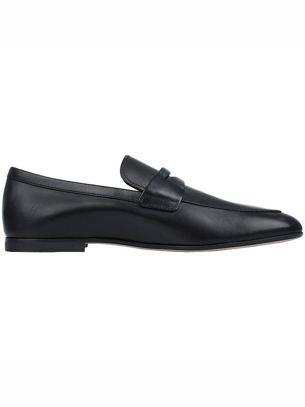 Men's Small Logo Leather Penny Loafer Black - TOD'S - BALAAN 5