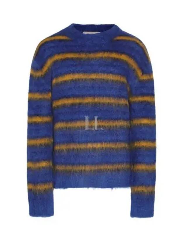 Stripe Mohair Knit Top Blue - MARNI - BALAAN 2