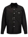 Re Nylon Long Sleeves Shirt Black - PRADA - BALAAN 2