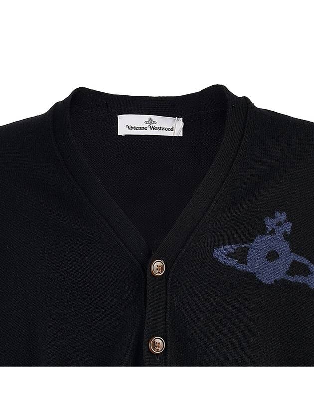 Alex Sphere Intarsia Cardigan Black - VIVIENNE WESTWOOD - BALAAN 5