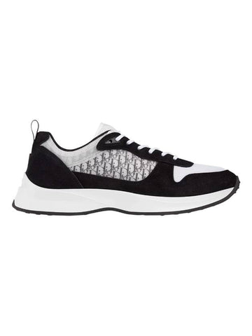 Oblique B25 Runner Low Top Sneakers Black - DIOR - BALAAN 1