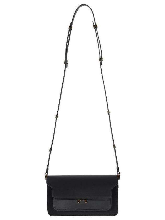 Trunk Bag E/W In Black Leather - MARNI - BALAAN 4