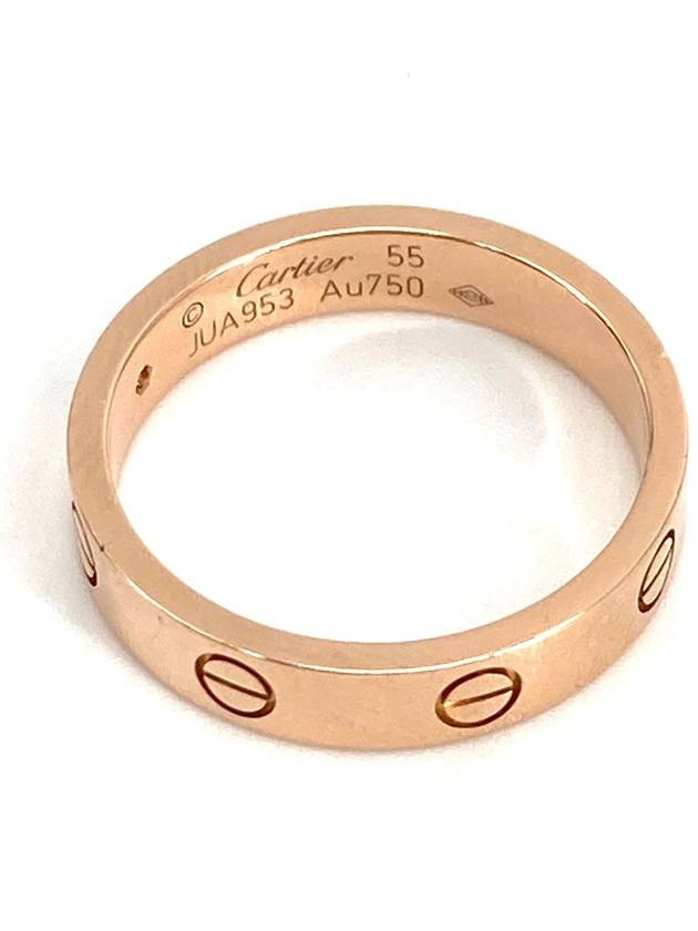 Love Ring 1P Diamond 55 Pink Gold - CARTIER - BALAAN 6