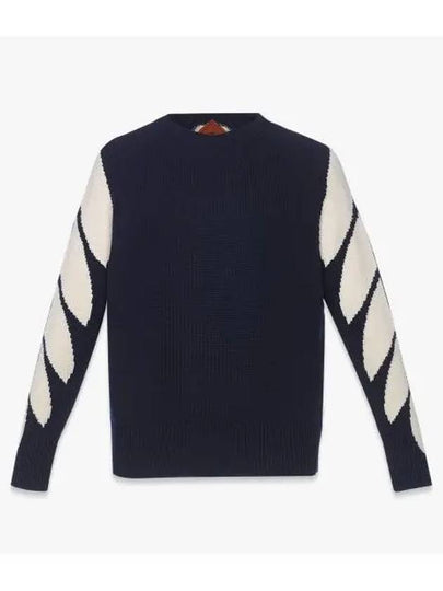 Intarsia Laurel Sweater MHEESMM02VY - MCM - BALAAN 2