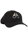 Metal Logo Icon Ball Cap Black Silver - MOOSE KNUCKLES - BALAAN 3