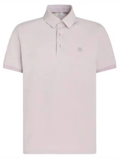 Embroidered Pegaso Polo Shirt Pink - ETRO - BALAAN 2