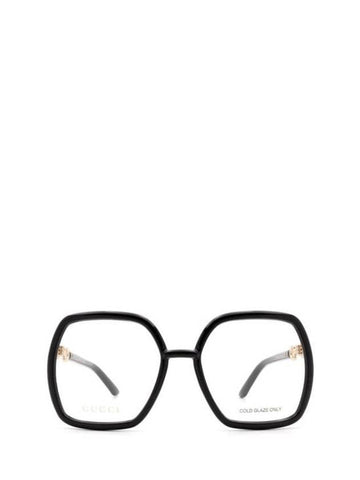 Oversize Frame Horsebit Eyeglasses Black - GUCCI - BALAAN 1