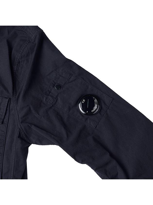 Lens Waffen Pocket Long Sleeve Shirt Navy - CP COMPANY - BALAAN 5