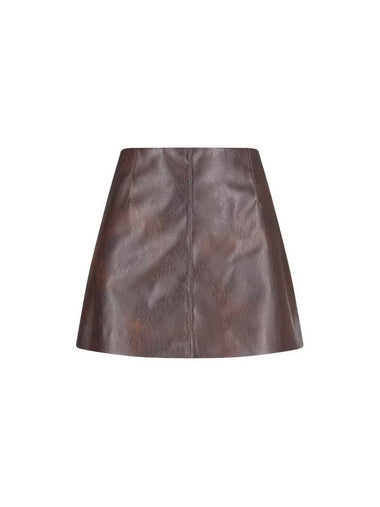 LEATHER EFFECT MINI SKIRT - PINKO - BALAAN 1