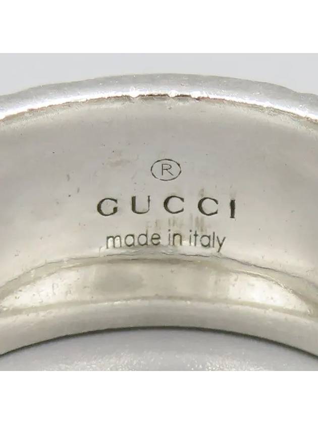 433571 Feline Head Slim Silver Ring No 18 - GUCCI - BALAAN 4