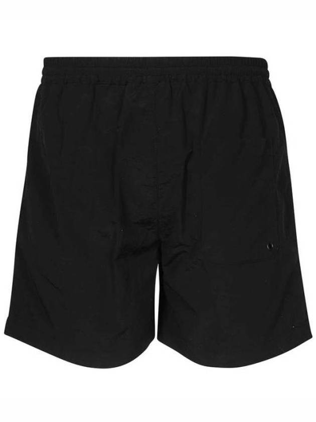 Bermuda Logo Print Shorts Black - MSGM - BALAAN 2