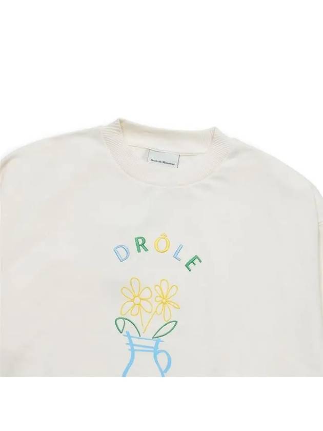 Drold Monsieur Men's Vase Sweatshirt Ivory SW117 CO001 CM - DROLE DE MONSIEUR - BALAAN 3