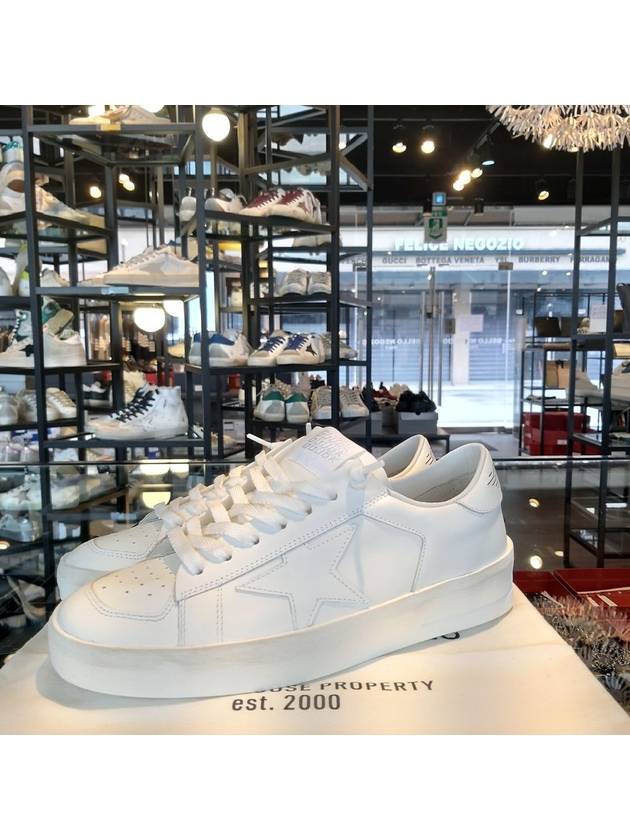 Stardan Leather Low Top Sneakers White - GOLDEN GOOSE - BALAAN 8