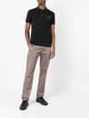 Slim Cut Cotton Blend Straight Pants Light Brown - EMPORIO ARMANI - BALAAN 3