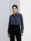 Navy Essential Blouse - YOUNESS - BALAAN 3