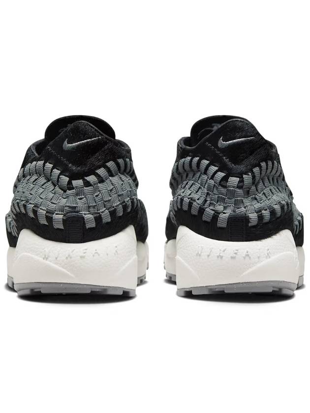 Air Footscape Woven Low Top Sneakers Black Smoke Grey - NIKE - BALAAN 6