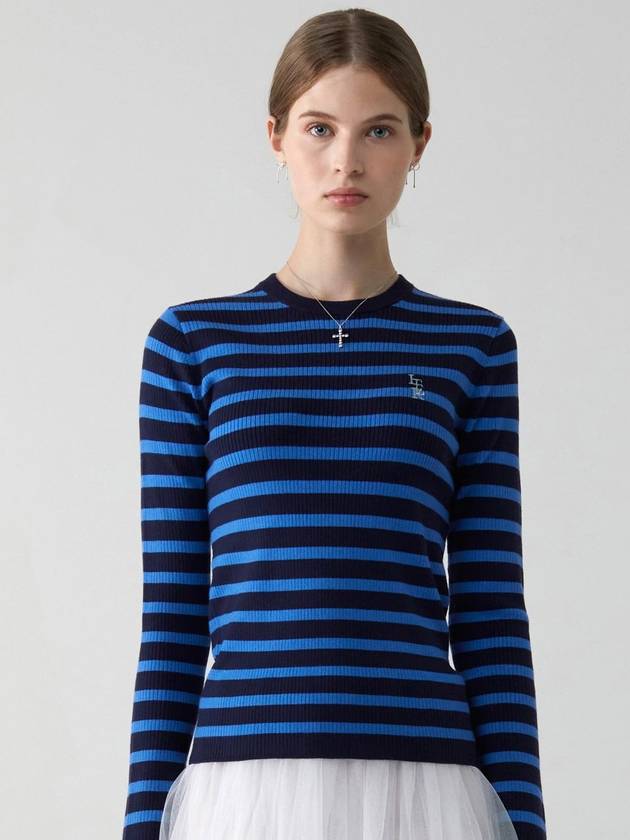 Logo Stripe Long Sleeve Knit 5COLOR - ITER - BALAAN 4