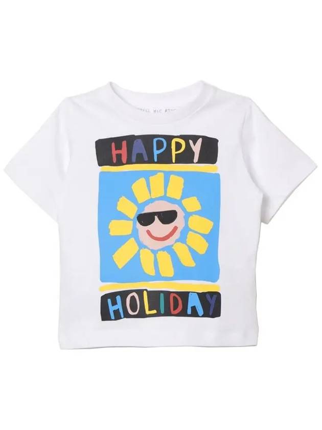 Kids Graphic Print T Shirt TU8R41 Z0434 100 - STELLA MCCARTNEY - BALAAN 1