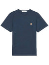 Fox Head Patch Classic Short Sleeve T-Shirt Navy Melange - MAISON KITSUNE - BALAAN 3