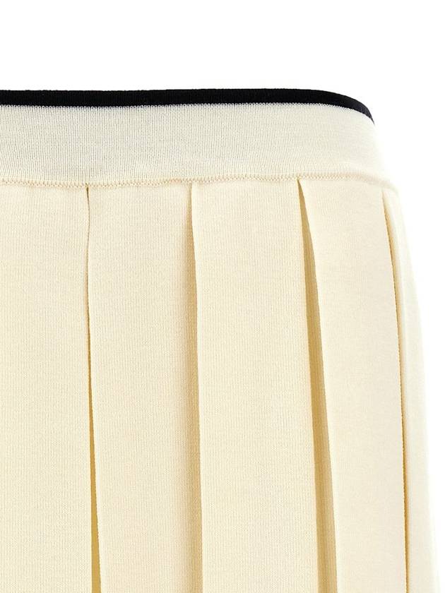 mini pleated skirt white - THOM BROWNE - BALAAN 4