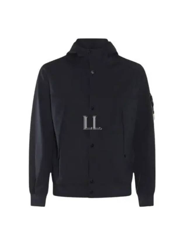 Light Soft Shell R E Dye Technology In Recycled Polyester Hooded Jacket Black - STONE ISLAND - BALAAN 2