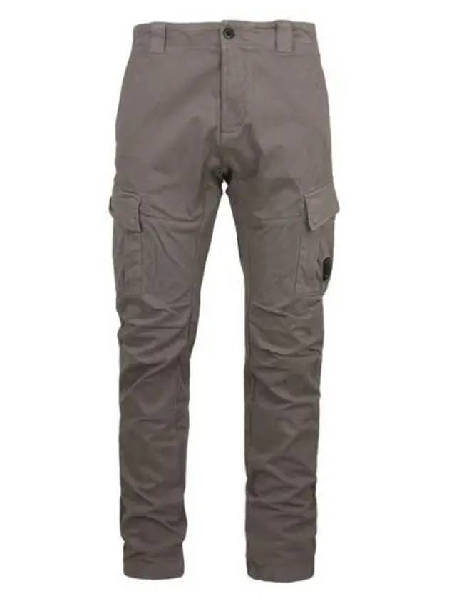 Lens Patch Stretch Satin Cargo Straight Pants Grey - CP COMPANY - BALAAN 2