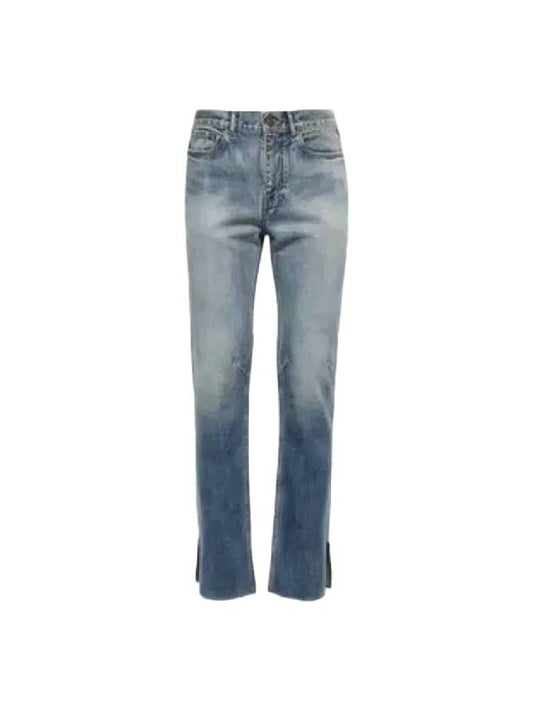 Super Fit Washed Denim Jeans Blue - BALENCIAGA - BALAAN.