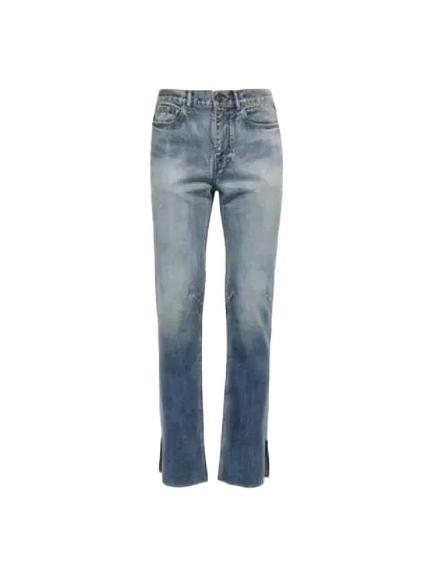 Super Fit Washed Denim Jeans Blue - BALENCIAGA - BALAAN 1