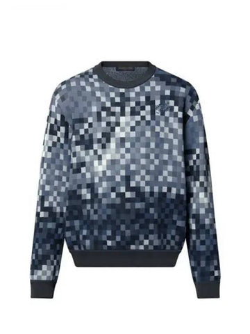 LV Lovers Damouflage Jacquard Pullover 1AGHTQ - LOUIS VUITTON - BALAAN 1